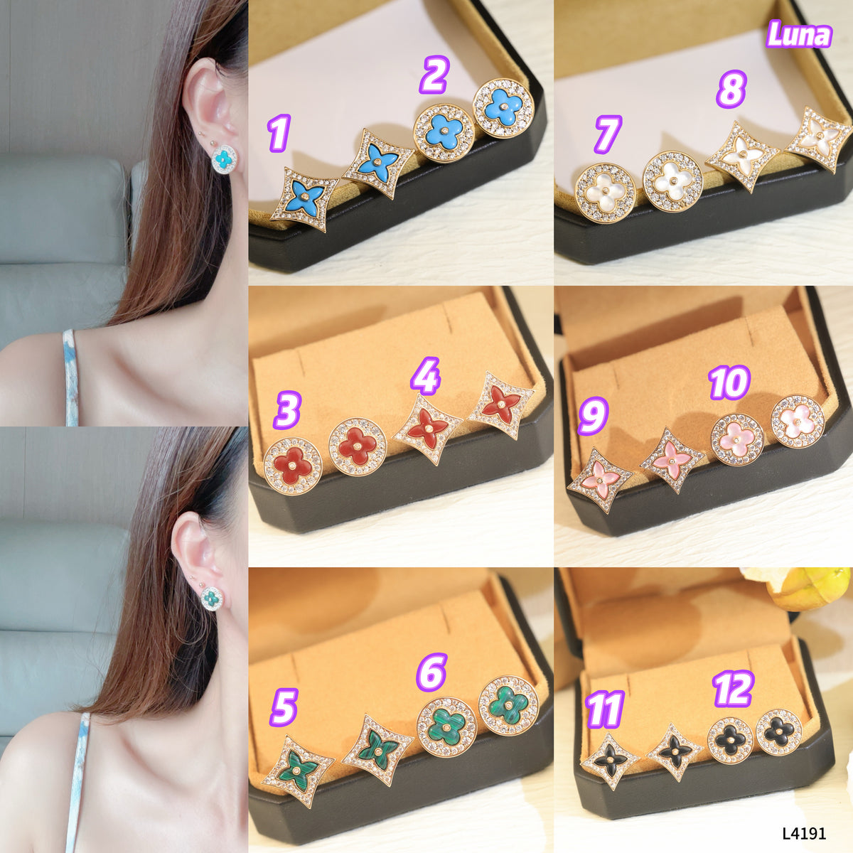 L4191 Luna Stud Earrings