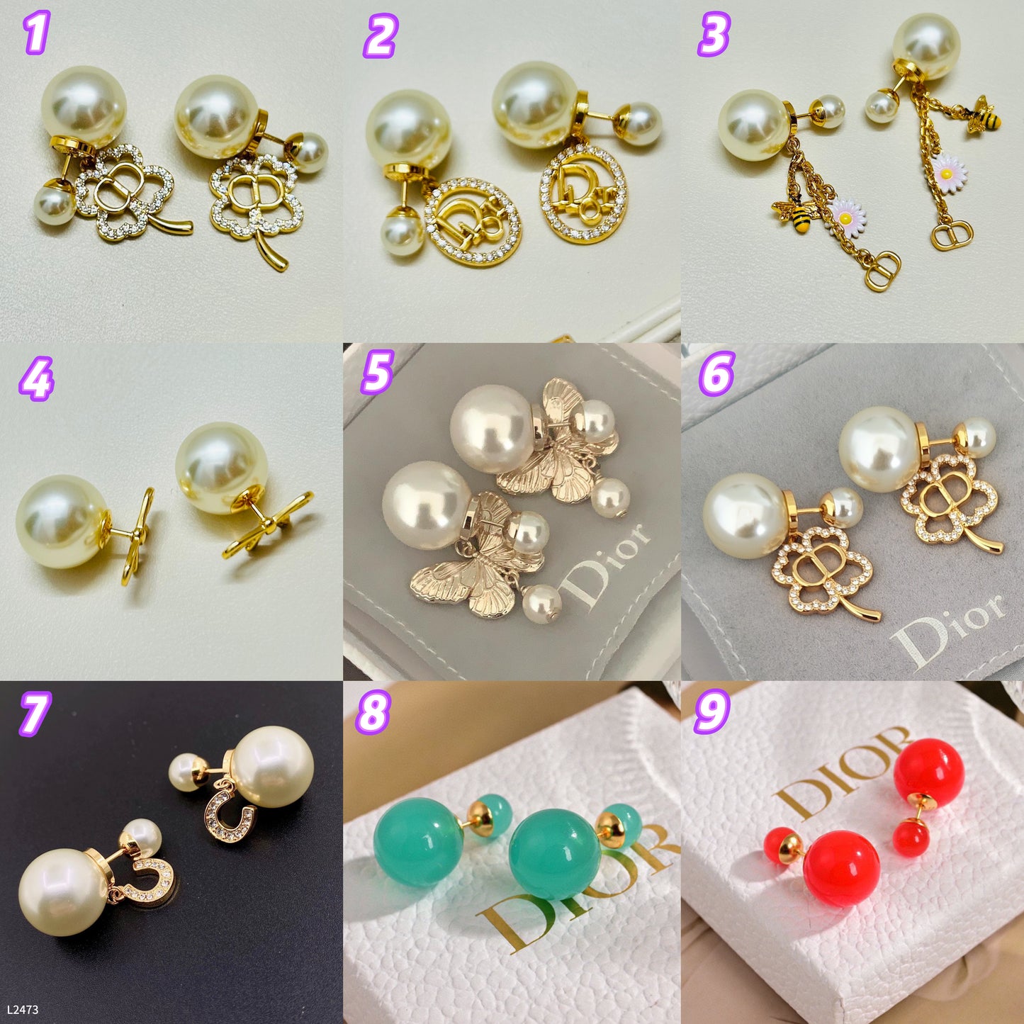 L2473 Luna Stud Earrings